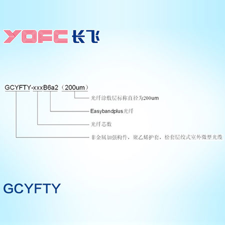 YOFC单模小型化层绞式室外用气吹微缆 GCYFTY—xxxB6a2（200um）